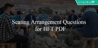 Seating Arrangement Questions for IIFT PDF
