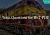 Train Questions for IIFT PDF