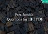 Para Jumble Questions for IIFT PDF