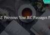 CAT Previous Year RC Passages PDF