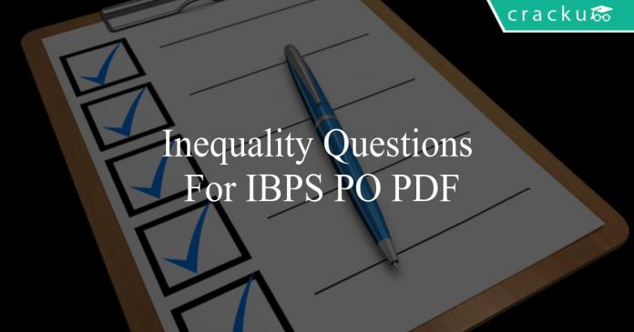 inequality questions for ibps po pdf