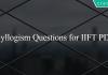 Syllogism Questions for IIFT PDF