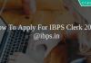 How To Apply For IBPS Clerk 2019 @ibps.in