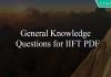 General Knowledge Questions for IIFT PDF