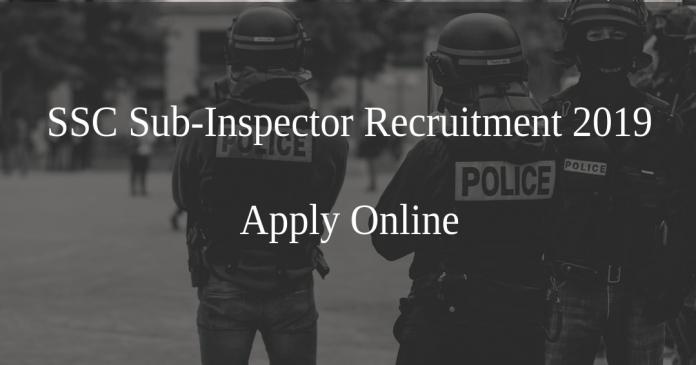 SSC Sub-Inspector Recruitment 2019