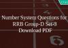 Number System Questions for RRB Group-D Set-3 PDF