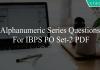 alphanumeric series questions for ibps po set-2 pdf