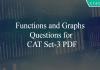 Functions and Graphs Questions for CAT Set-3 PDF