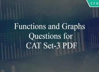 Functions and Graphs Questions for CAT Set-3 PDF