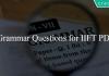 Grammar Questions for IIFT PDF