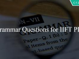 Grammar Questions for IIFT PDF