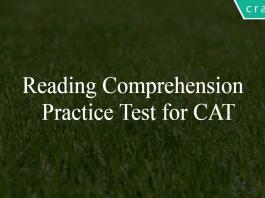 Reading Comprehension Practice Test for CAT