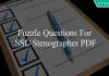 puzzle questions for ssc stenographer pdf