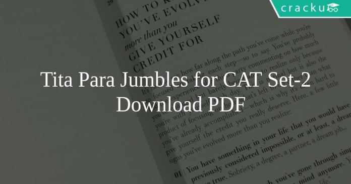 Tita Para Jumbles for CAT Set-2 PDF