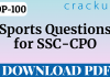 Top-100 ssc-cpo sports pdf