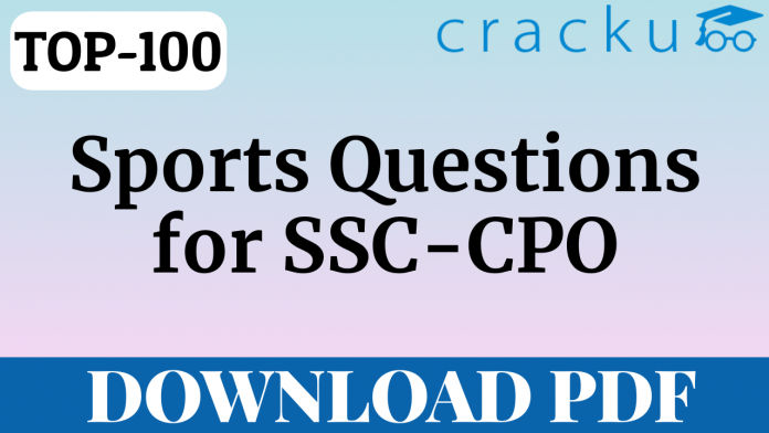 Top-100 ssc-cpo sports pdf