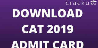 CAT 2019 ADmit Card Download