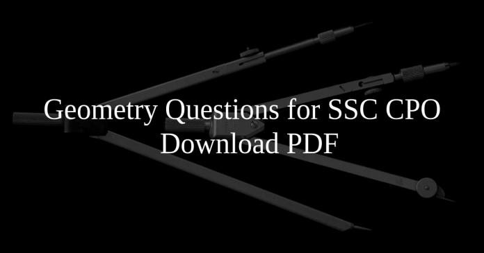 Geometry Questions for SSC CPO PDF