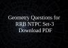Geometry Questions for RRB NTPC Set-3 PDF