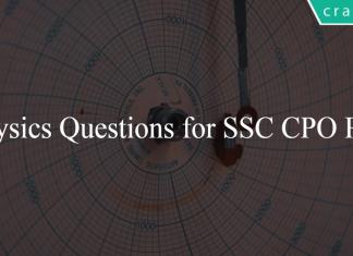 Physics Questions for SSC CPO PDF