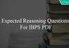 expected reasoning questions for ibps po