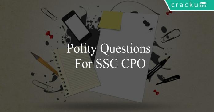 polity questions for ssc cpo