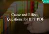 Cause and Effect Questions for IIFT PDF