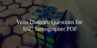 Venn Diagram Questions for SSC Stenographer PDF