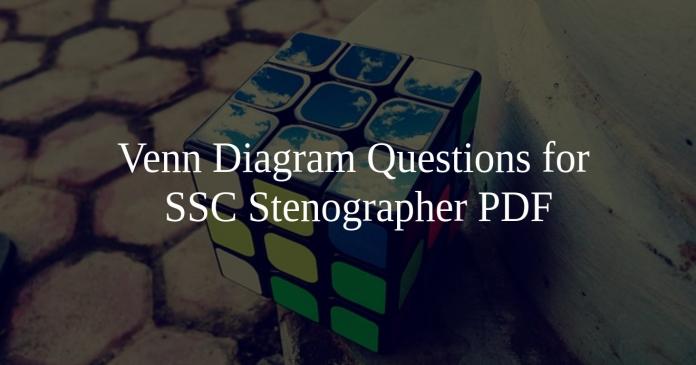 Venn Diagram Questions for SSC Stenographer PDF