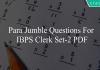 para jumble questions for ibps clerk set-2 pdf