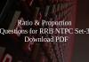 Ratio & Proportion Questions for RRB NTPC Set-3 PDF