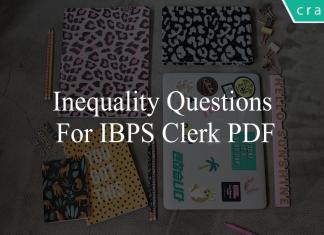 inequality questions for ibps clerk pdf