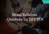 Blood Relations Questions for IIFT PDF