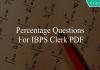 percentage questions for ibps clerk pdf