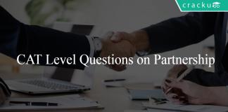 CAT Level Questions on Partnership