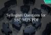 Syllogism Questions for SSC MTS PDF