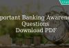 Important Banking Awareness Questions