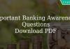 Important Banking Awareness Questions