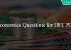 Economics Questions for IIFT PDF