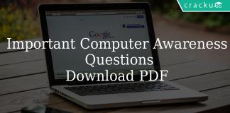 Important Computer Awareness Questions