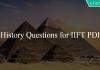 History Questions for IIFT PDF