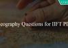 Geography Questions for IIFT PDF