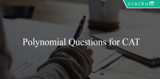 Polynomial Questions for CAT