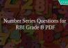 Number Series Questions for RBI Grade B PDF