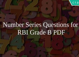 Number Series Questions for RBI Grade B PDF