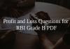 Profit and Loss Questions for RBI Grade B PDF