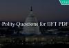 Polity Questions for IIFT PDF