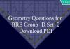 Geometry Questions for RRB Group- D Set- 2 PDF