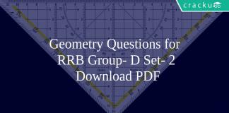 Geometry Questions for RRB Group- D Set- 2 PDF