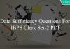 data sufficiency questions for ibps clerk set-2 pdf